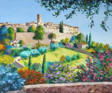  beautiful Oil Painting - PLS16 beautiful landscape garden